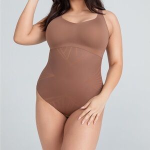 Honeylove ShadowSculpt High-Waist Brief in Toffee